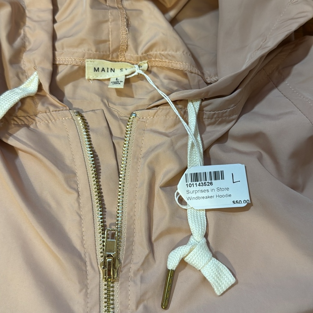 Pink Hooded Windbreaker by Main Strip - Picture 2 of 7